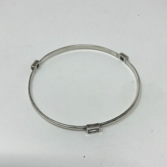 Thailand 925 CZ small bangle bracelet - Picture 2 of 3